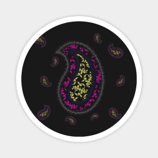 Paisley floral pattern called Boteh Jegheh Magnet